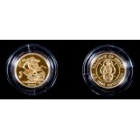 Two Elizabeth II 2000 Gold Proof Sovereign Two-Coin Set - The United Kingdom and The Bailiwick of