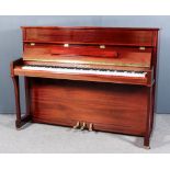 A Modern Steinmayer Mahogany Cased Upright Piano, No. 5502 0527 (dated 2003), with overstrung