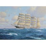 Stephen J. Card (20th /21st Century English) - Oil painting - Ship Portrait - "Lawhill of Finland" -