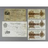 An Early 19th Century Sittingbourne Bank One Pound Note, No. 2869, dated 24th May 1824, a George