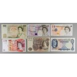 An Album of Bank Notes, mostly Elizabeth II, including five £50 pound notes, six £20 pound notes,