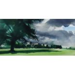 ***Ian Potts (1936-2014) - Two watercolours - "View of Windsor Castle from Home Park", 16ins x 29.