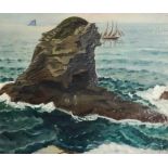 ***Sydney William Carline (1888-1929) - Oil painting - "Rock, Cornwall", signed and dated 1921,
