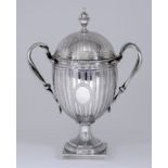A George III Silver Two-Handled Cup and Cover of Neo-Classical Form, by Charles Wright, London 1782,