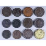 A Selection of George V 1797 "Cartwheel" Twopence and Pennies, including - six twopences, one VF,