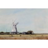 ***Michael John Hunt (born 1941) - Two oil paintings - Landscape looking towards Sandwich