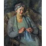 ***Dorothy Hepworth (1894-1978) aka Patricia Preece (1894-1966) - Oil painting - Three-quarter