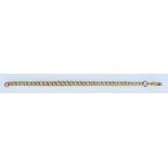 A 9ct Gold Bracelet, Modern, in the form of an Albert chain, 180mm overall, gross weight 13.9g