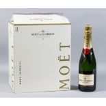 Six bottles of Moët & Chandon Non-Vintage Champagne