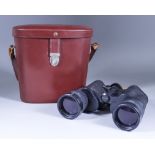 A Pair of Carl Zeiss Jenoptem, 7 x 50W Binoculars, Serial No. 4505247, in original leather case