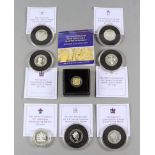 An Elizabeth II 2019 Tristan da Cunha Quarter Sovereign, weight 2g, an Elizabeth II 2017 silver