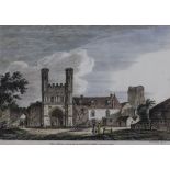 Captain Thomas Hastings (fl. early 19th Century) - Coloured etching - "The Great Gate of St.