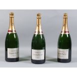 Three magnums of Laurent-Perrier Non-Vintage Champagne