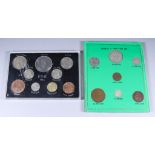 A Set of Seven George V 1934 Coins Half Crown to Farthing, in unofficial presentation case, a set of