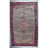 A Persian Carpet, Modern, woven in colours, with a central pole medallion of floral design and