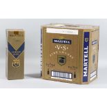Six bottles of Martell V.S. Fine Cognac, and one bottle of Martell 'Cordon Bleu' cognac