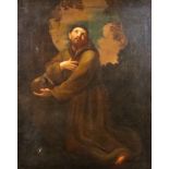 19th Century Continental School - Oil painting - The Penitent St Jerome, canvas 31.5ins x 25ins,