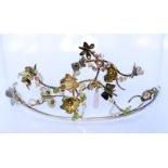 A Silver Gem Set Butterfly Tiara, Modern, by Pleasance Kirk, depicting silver flowers and silver