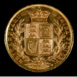 A Victoria 1878 Shield Back Sovereign (Young Head - Sydney Mint), fine