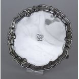 A George II Silver Circular Waiter, by Robert Abercromby, London 1738, with shaped and moulded