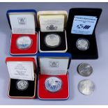 Two Elizabeth II 1977 Silver Jubilee Proof Crowns, both in Royal Mint cases of issue, an Elizabeth