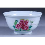 A Chinese Famille Rose Bowl, Yongzheng Mark (not period), painted with flowering branches, 2.