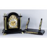 A Late Victorian Ebonised and Brass Mounted Bracket Clock, by Dent, No. 4 Royal Exchange, London,