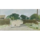 ***Celia Ward (born 1957) - Watercolour - "No. 41 Hens in the Drive", signed in pencil and dated