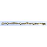 An 18ct Gold Snaffle Bracelet, Modern, 200mm overall, gross weight 24.5g