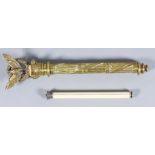 A Brass Reproduction Field Marshall's Baton, depicting eagle and laurel wreath to top of column,