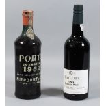 Six bottles of 1980 Taylor's Vintage Port, and one bottle of 1952 Niepoort & Co. Ltd. vintage port