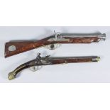 A 19th Century Indian Blunderbuss, 11ins bright steel barrel bearing proof marks crown over TP and