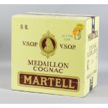 Six bottles of Martell V.S.O.P. "Medaillion" Cognac