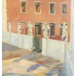 ***Richard Cotton Carline (1896-1980) - Oil painting - "Courtyard at Sta. Maria della Salute,