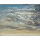***Phillip Sanders (born 1938) - Two oil paintings - Cloud studies, both signed to verso and dated