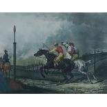 Jean Jazet (1788-1871) after Carle Vernet (1758-1836) - Four coloured lithographs - Racing scenes,