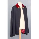 An 11th Hussars Cavalry Cape, 1967, by Ward & Kruger of London Provenance: Sir Antony Beevor, 11th