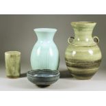 ***Diana Peyton (born 1928) - A collection of twenty stoneware ceramics, including - vase with