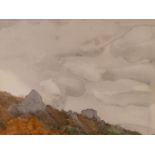 DAVID RUSSELL ANDERSON R.S.W. (1884-1976) WATERCOLOUR 'Ilkley Moore Edge Near White Wells' Signed