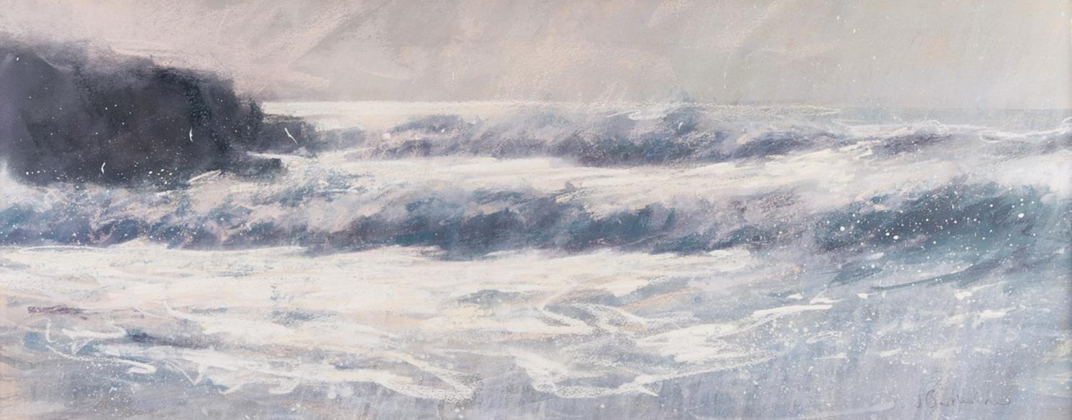 JAMES BARTHOLOMEW (b.1970) PASTEL DRAWING ?Silver Breakers? Signed, titled verso 12 ½? x 31? (31.7cm