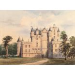 DAVID HALL McKEWAN (1817-1873) WATERCOLOUR DRAWING Glamis Castle Signed and dated 1840 10 ¼? x 13 ¾?