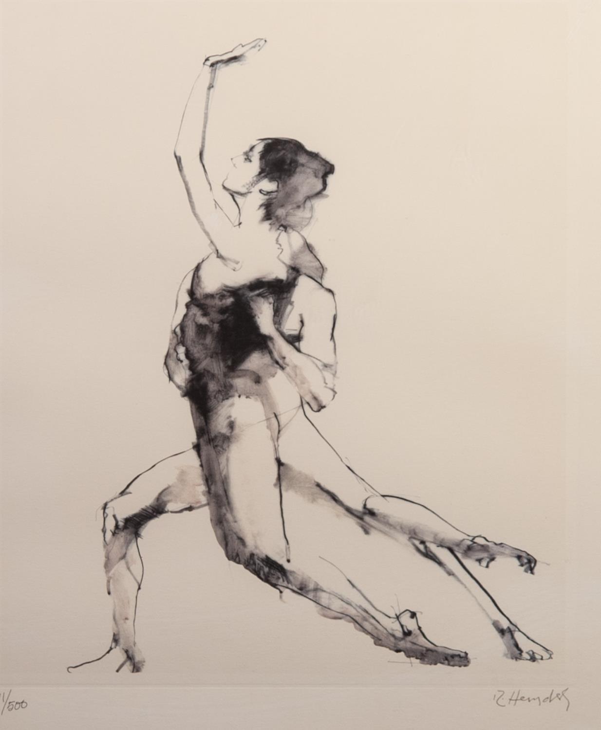 ROBERT HEINDEL (1938-2005) ARTIST SIGNED LIMITED FROM A PEN AND INK DRAWING ?Study for Easy