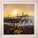 STEPHEN COLLETT (TWENTIETH/ TWENTY FIRST CENTURY) OIL ON CANVAS ?Venice XXII' Signed, titled verso