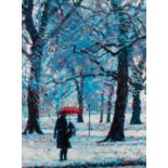 ROLF HARRIS (b.1930) ARTIST SIGNED LIMITED EDITION COLOUR PRINT ?The Red Umbrella?, (109/195) 21?