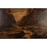 UNATTRIBUTED (NINETEENTH CENTURY) OIL ON CANVAS Riverscape Unsigned 19 ½? x 29 ½? (49.5cm x 75cm)