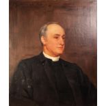 CHARLES GOLDSBOROUGH ANDERSON (1865-1936) OIL ON CANVAS PORTRAIT OF REV CANON EDGAR SHEPPARD KCVO DD