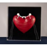 DOUG HYDE (b.1972) WALL MOUNTED MIXED MEDIA SCULPTURE ?High on Love?, (72/595) Unsigned 23 ½? X