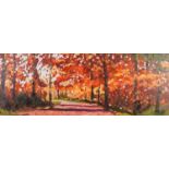 TIMMY MALLETT (b.1955) ARTIST SIGNED LIMITED EDITION COLOUR PRINT ?Woodland walk?, (20/195) 12? x 31