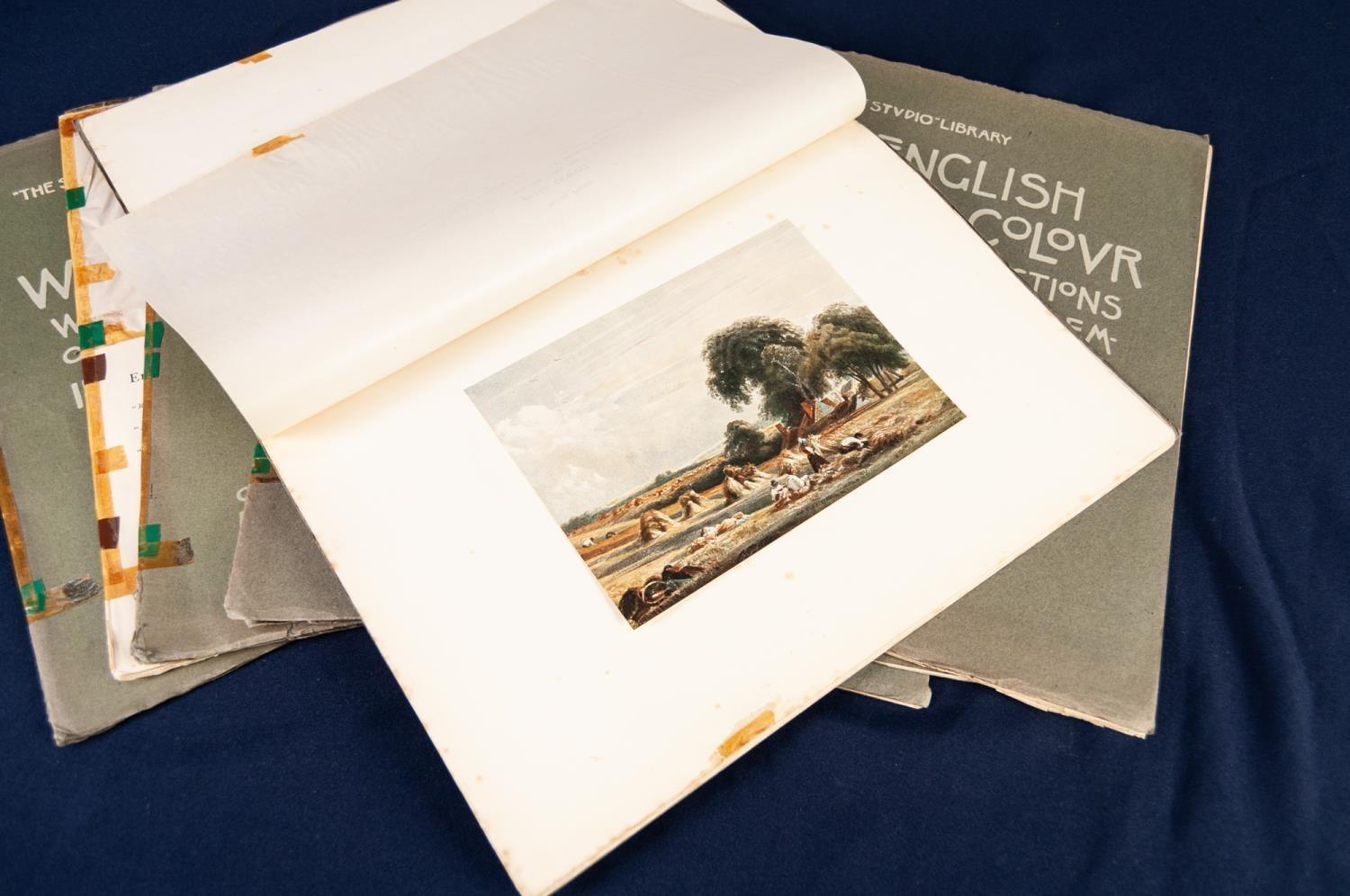 THE STUDIO LIBRARY OF ENGLISH WATERCOLOURS with reproduction of drawings by eminent painters, - Image 2 of 3