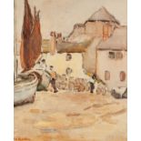C.A. HAWDON (TWENTIETH CENTURY) WATERCOLOUR DRAWING ?Mariner?s Church, St. Ives? Signed, titled
